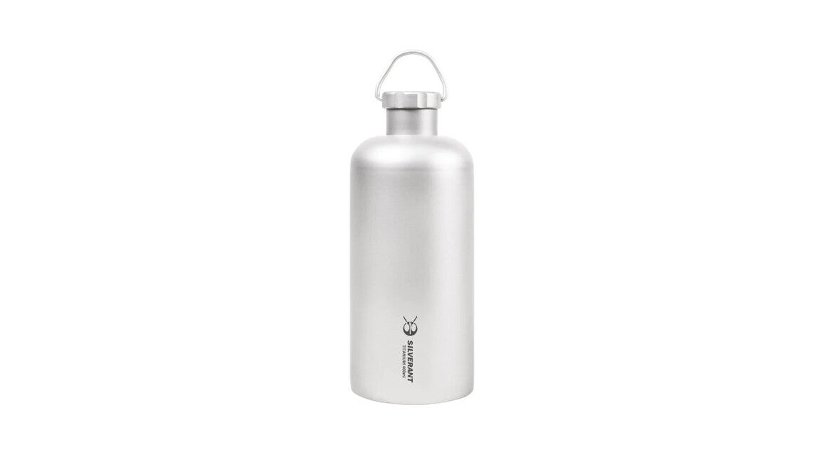 Silverant Sticlă din titan cu inel pe capac 400 ml