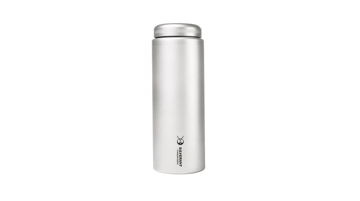 Silverant sticlă din titan cu capac plat, 600 ml