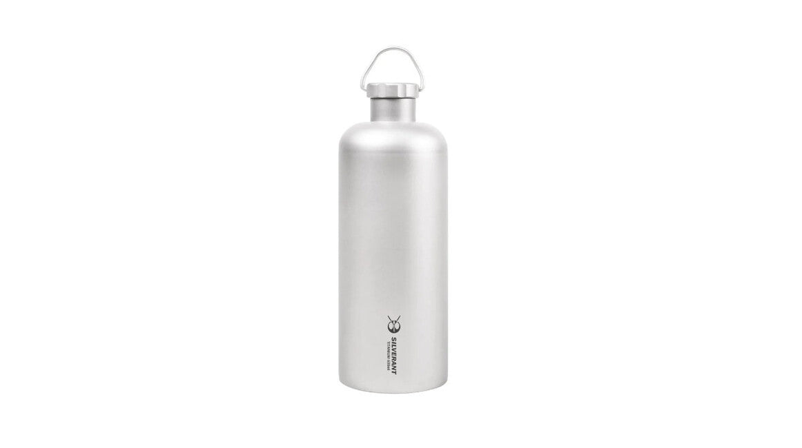 Silverant Sticlă din titan cu inel pe capac 600 ml