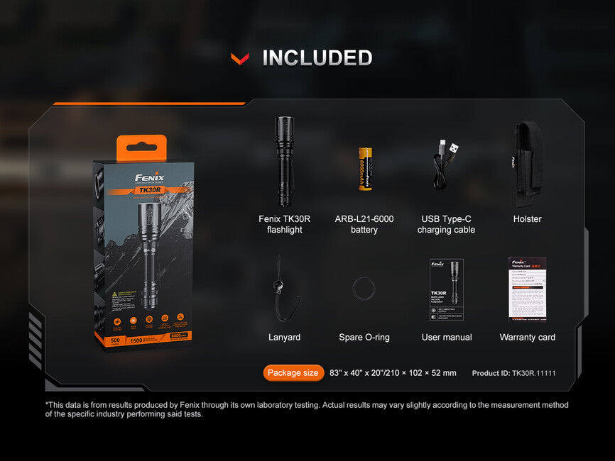 Fenix TK30R dispozitiv de iluminat laser reîncărcabil