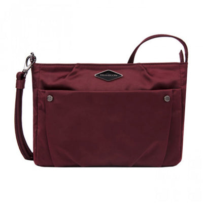 Travelon Parkview Small geantă de umăr anti-furt Crossbody, maro