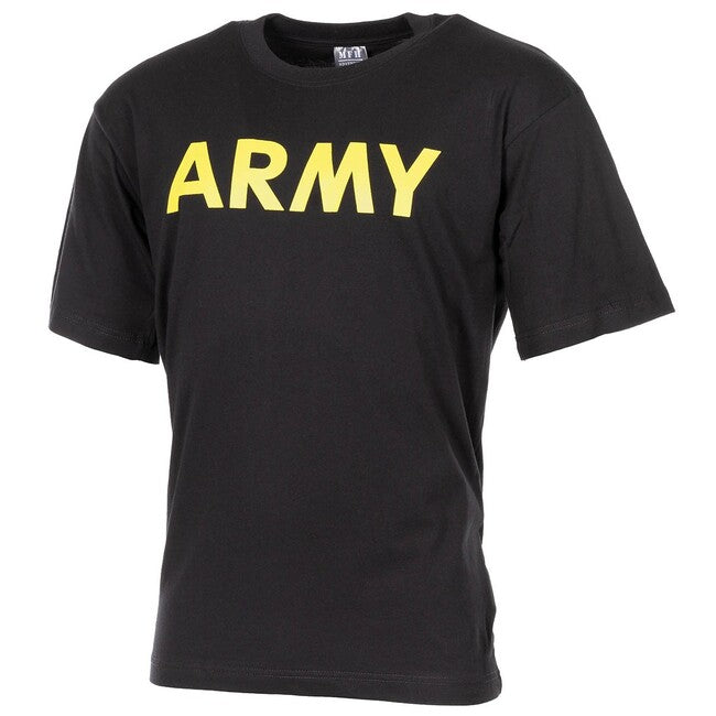 MFH tricou Army cu mânecă scurtă, negru