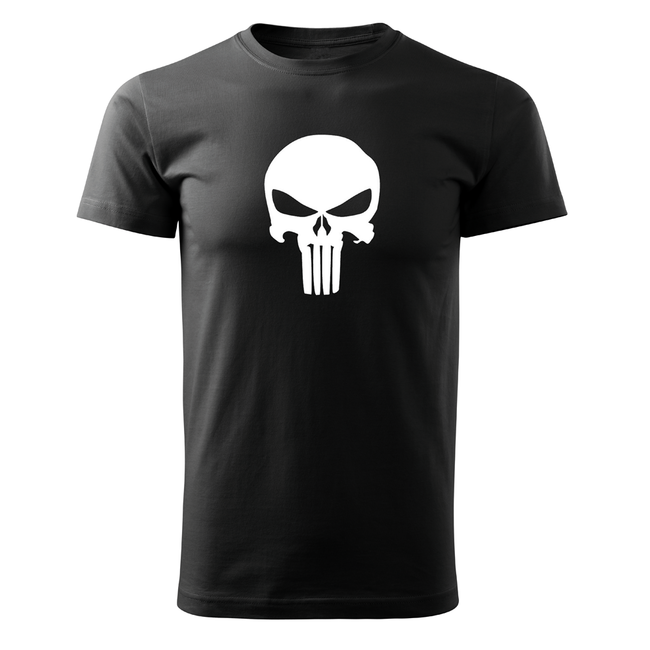 DRAGOWA Punisher tricou scurt 160 g/m², negru