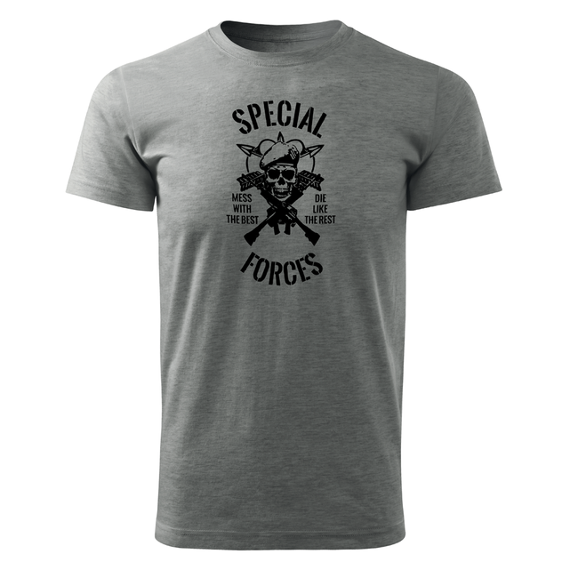 DRAGOWA tricou cu mânecă scurtă special forces 160 g/m², gri