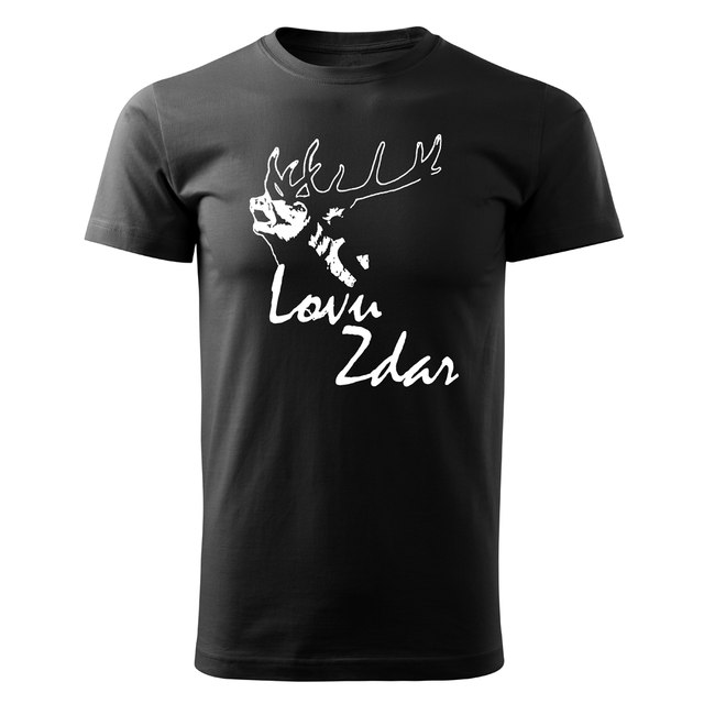 DRAGOWA Lovu Zdar tricou cu mânecă scurtă 160 g/m², negru