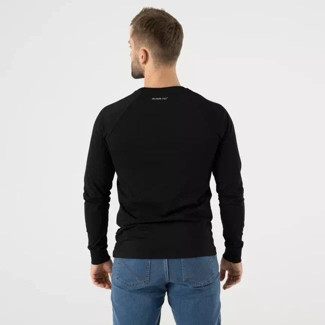 Helikon-Tex tricou cu mânecă lungă cu logo, negru