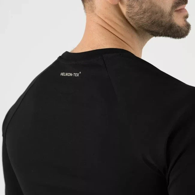 Helikon-Tex tricou cu mânecă lungă cu logo, negru