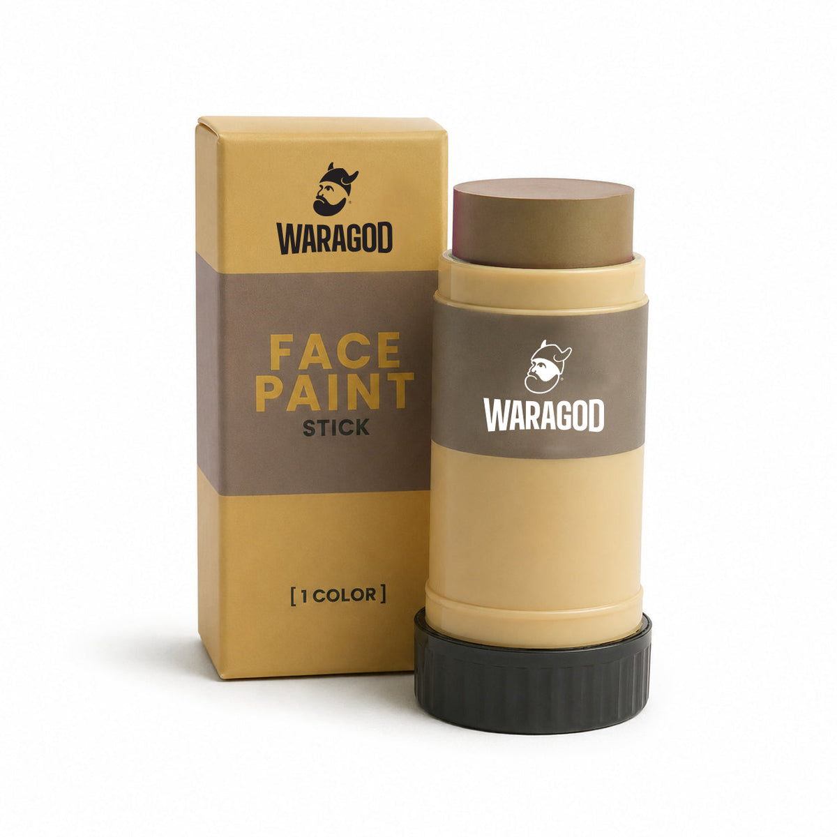 WARAGOD vopsea de camuflaj pe fată în baston, maro