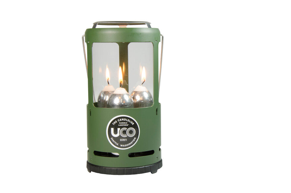 UCO Lampă portabilă pe 3 lumânări, verde