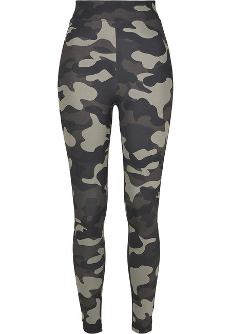 Urban Classics Camo Tech colanți pentru femei, dark camo
