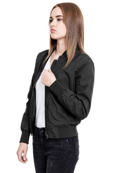 Urban Classics geacă bomber ușoară pentru femei, neagră