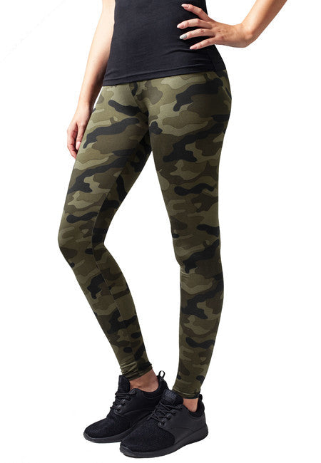 Urban Classics colanți pentru femei, Wood camo