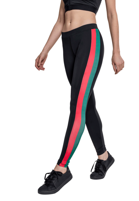 Urban Classics Side Stripe colanți pentru femei, negri