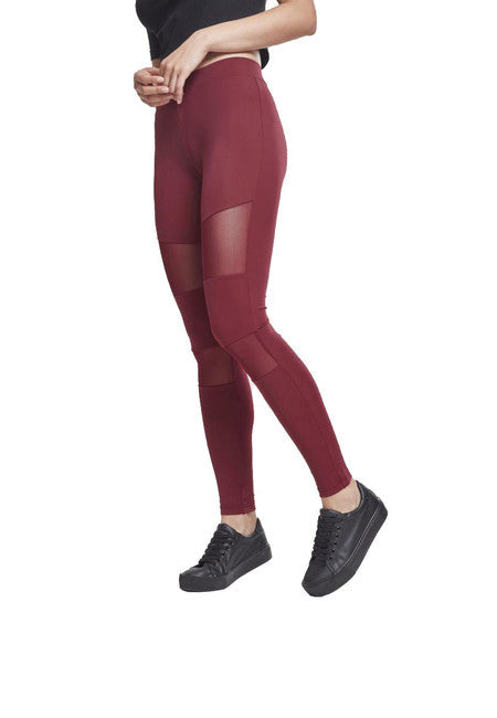 Urban Classics Tech Mesh colanți pentru femei, portocalii