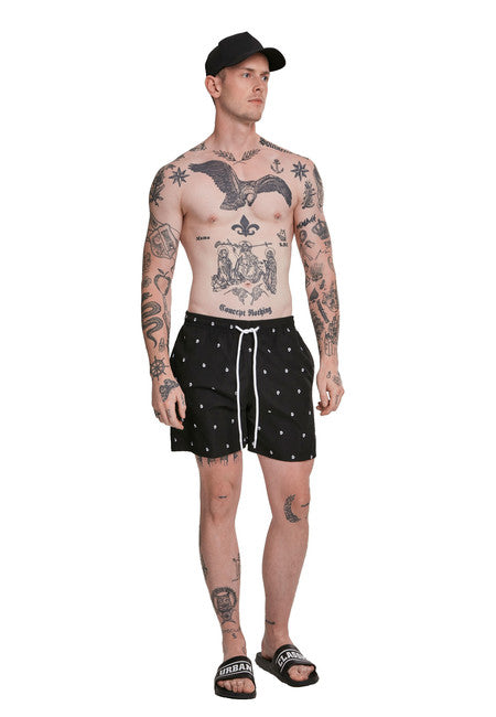 Urban Classics plavici skull pentru bărbați, negru