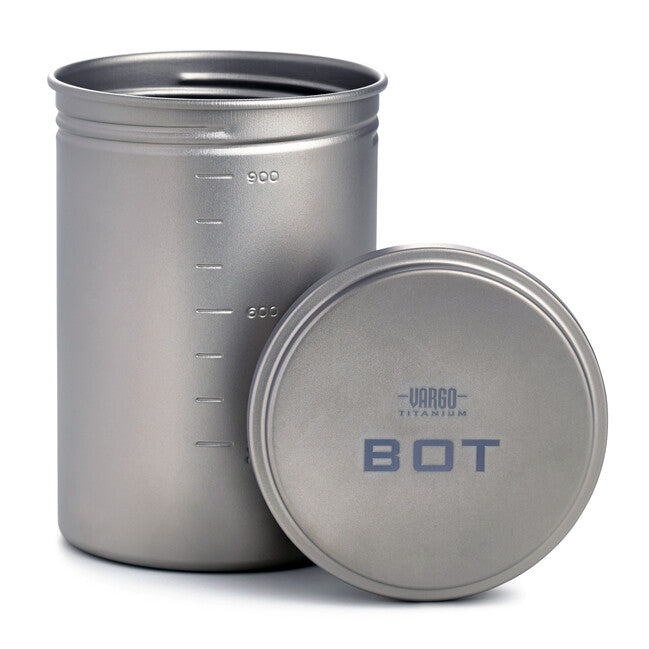 Vargo BOT sticlă din titan oală 1 l