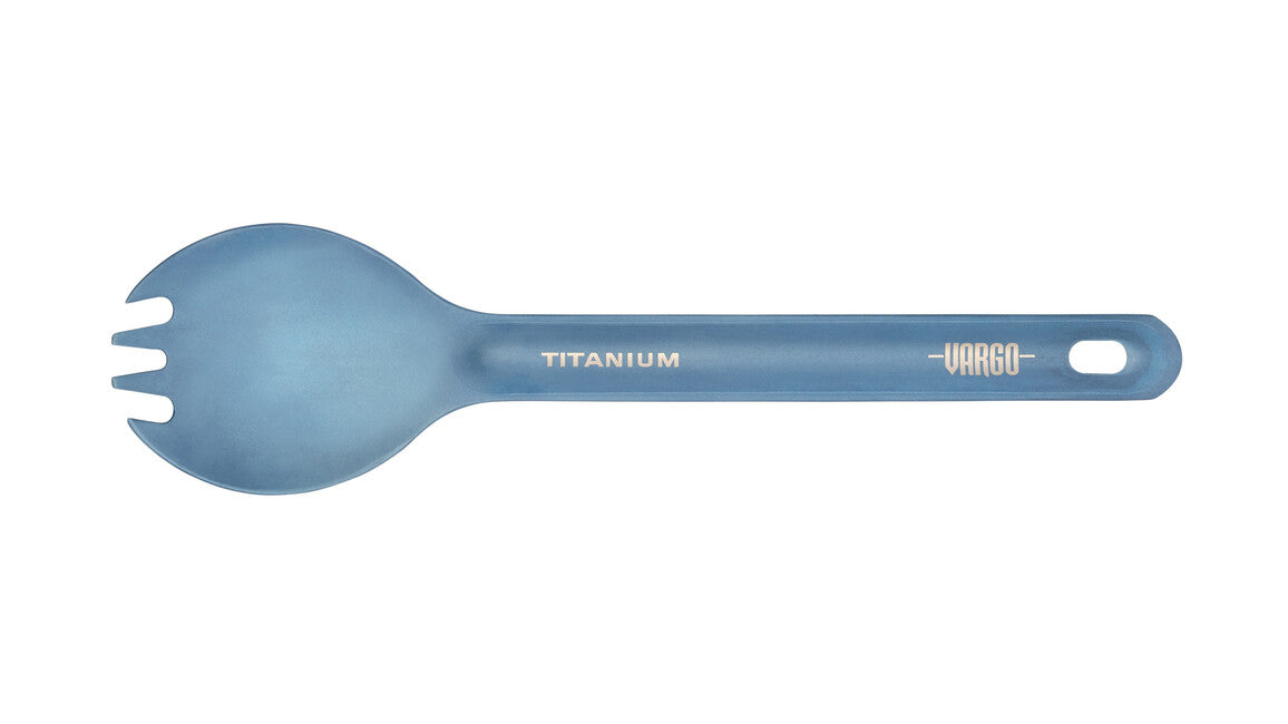 Vargo ULV Spork tacâmuri din titan, albastre