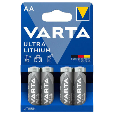Varta Ultra Lithium baterie AA / Mignon, 4 buc