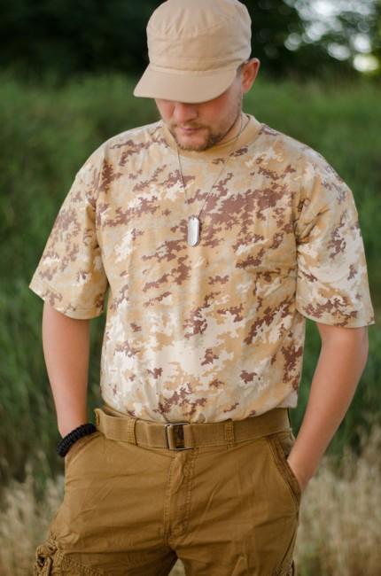 MFH tricou de camuflaj model vegetato desert
