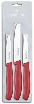 Victorinox Swiss Classic set 3 piese cuțite, roșu