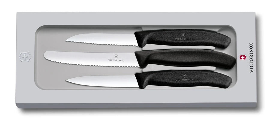 Victorinox Swiss Classic set 3 piese cuțite, negru