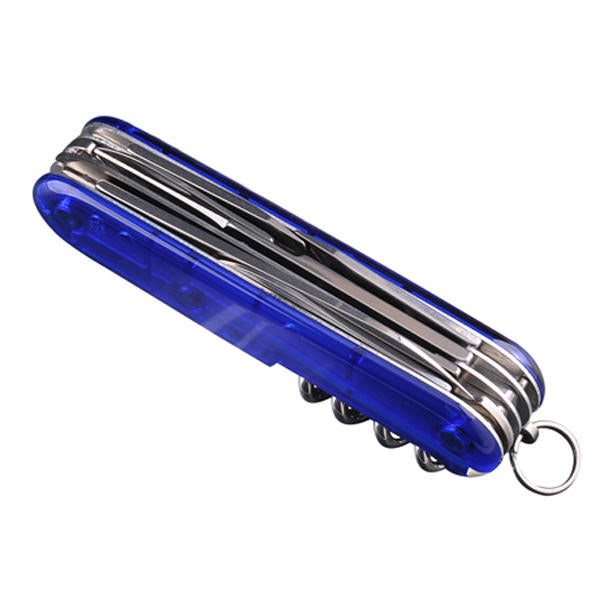 Victorinox Huntsman briceag 91mm, albastru transparent