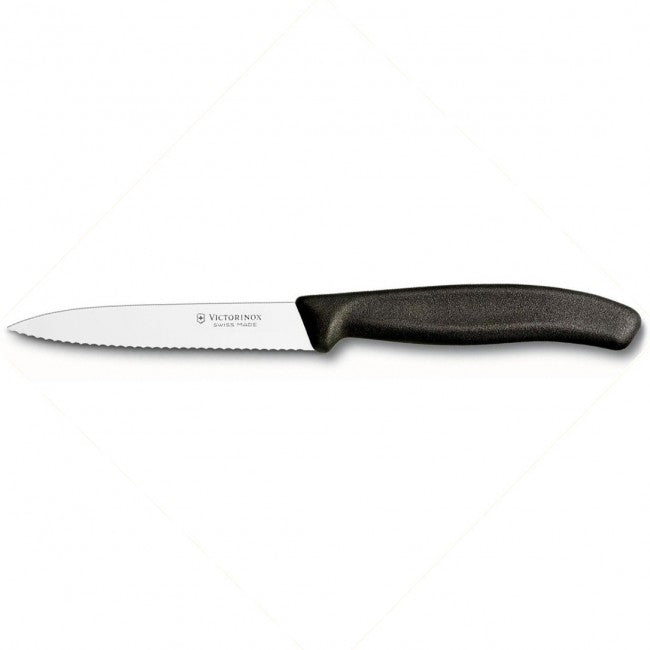 Victorinox cuțit de bucătărie universal zimțat, negru