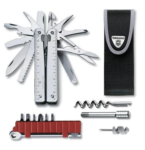 Victorinox SwissTool Plus multitool în husă din nylon