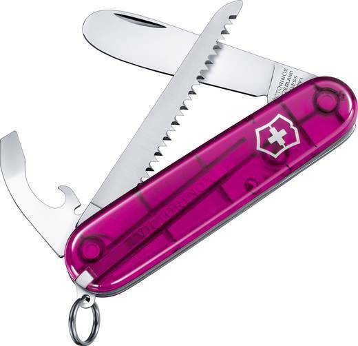 Victorinox My First cuțit multifuncțional pentru copii, roz transparent, 9 funcții