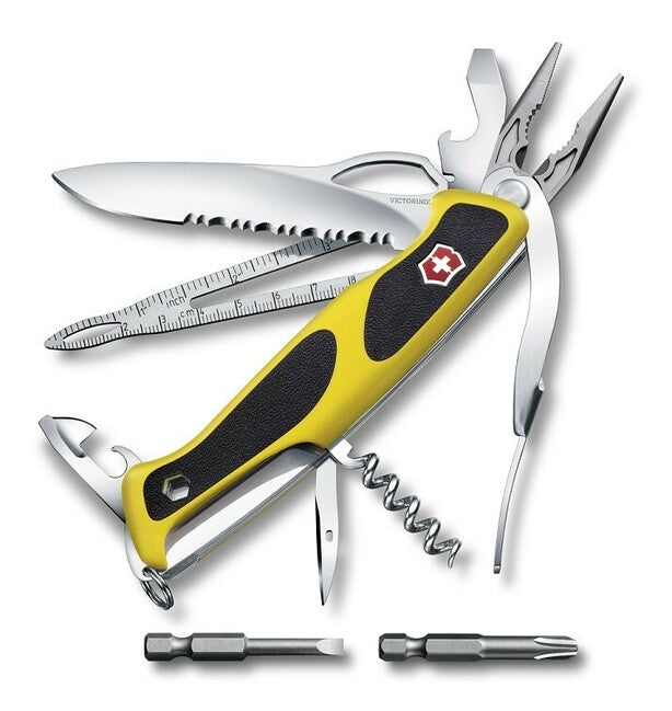 Victorinox RangerGrip Boatsman cuțit multifuncțional 130 mm, negru-galben, 21 funcții