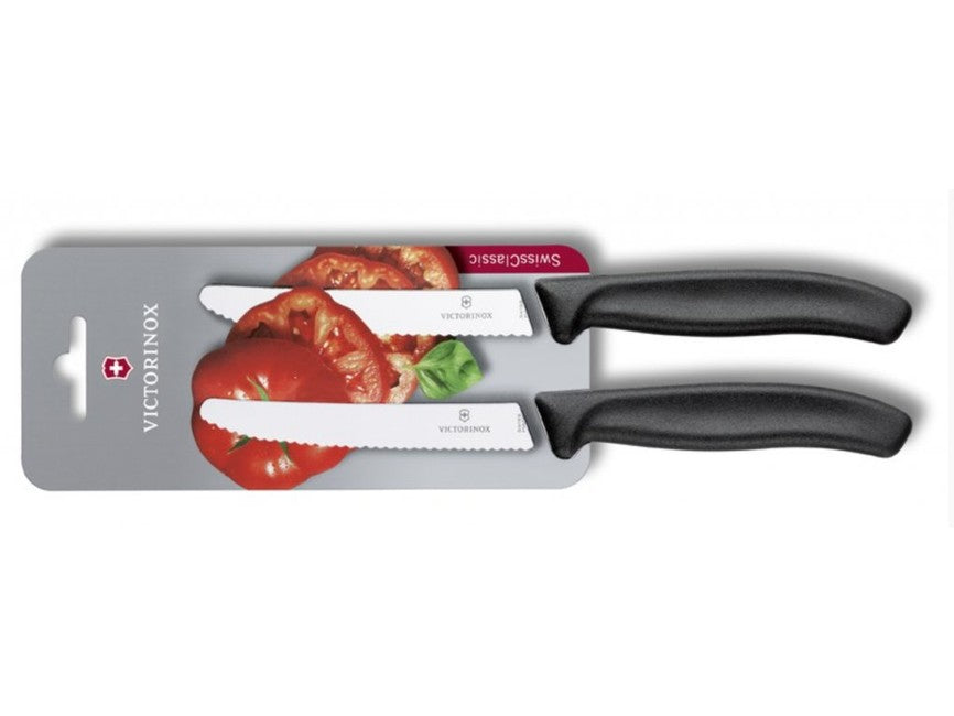 Victorinox set 2 cuțite pentru roșii, negru