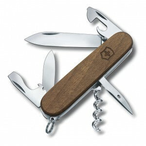 Victorinox Spartan cuțit multifuncțional 91 mm Wood, lemn de nuc, 10 funcții