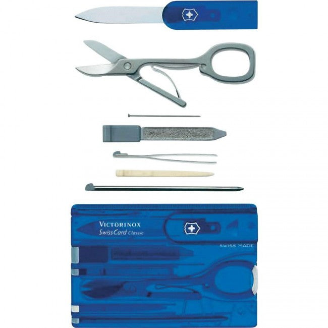 Victorinox SwissCard card multifuncțional 10în1, albastru