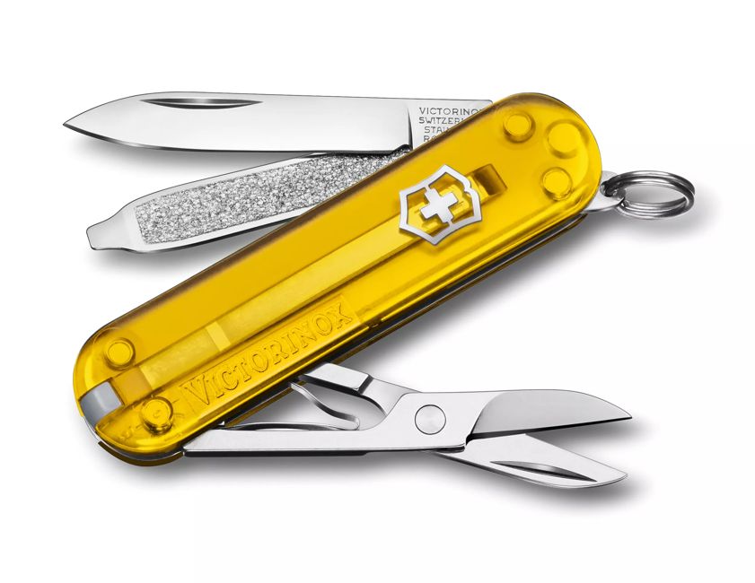 Victorinox Classic SD briceag Transparent, galben