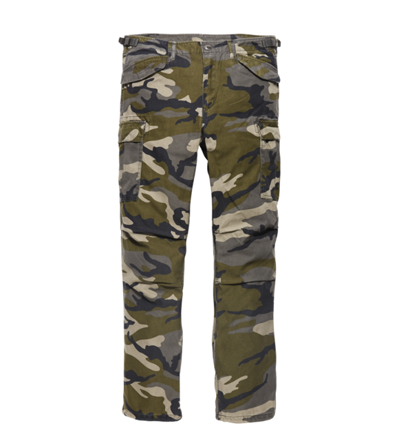 Vintage Industries M65 pantaloni heavy satin, streetcamo