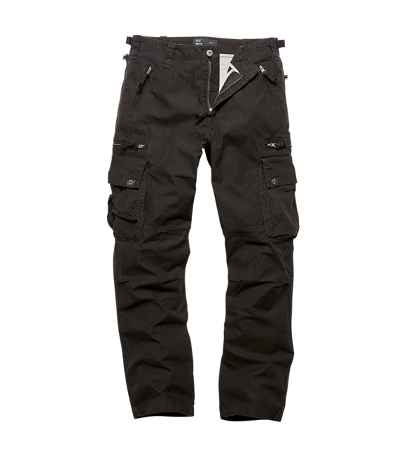 Vintage Industries Rico pantaloni, negri