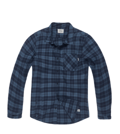 Vintage Industries Riley cămașă din flanelă, bleumarin