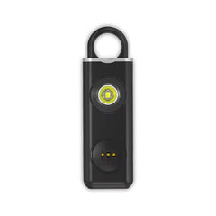 W&G SHIELD SOS alarmă personală cu LED și inel de tragere detașabil, negru