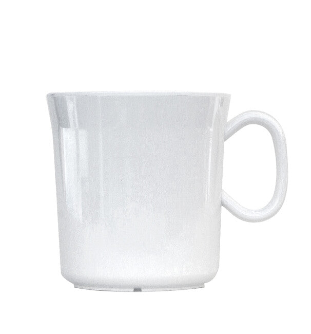 Waca cană din melamină, albă, 400 ml
