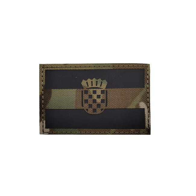 WARAGOD CP Camo emblemă cu steag de țară, Croația
