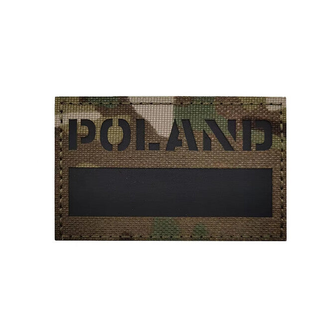 WARAGOD CP Camo emblemă cu steag de țară, Polonia