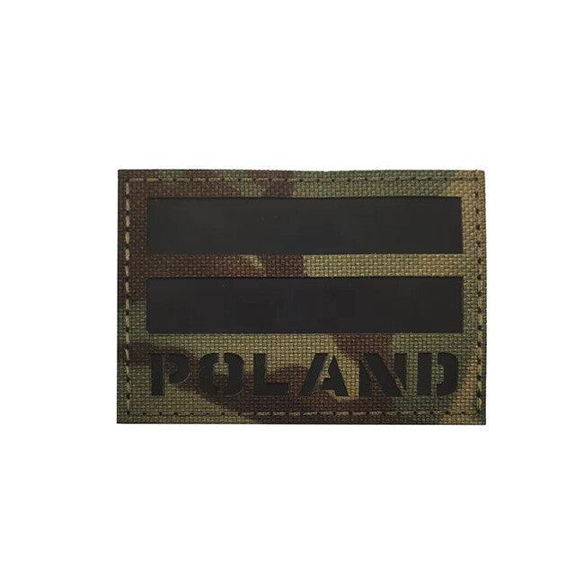 WARAGOD CP Camo emblemă cu steag de țară, Polonia