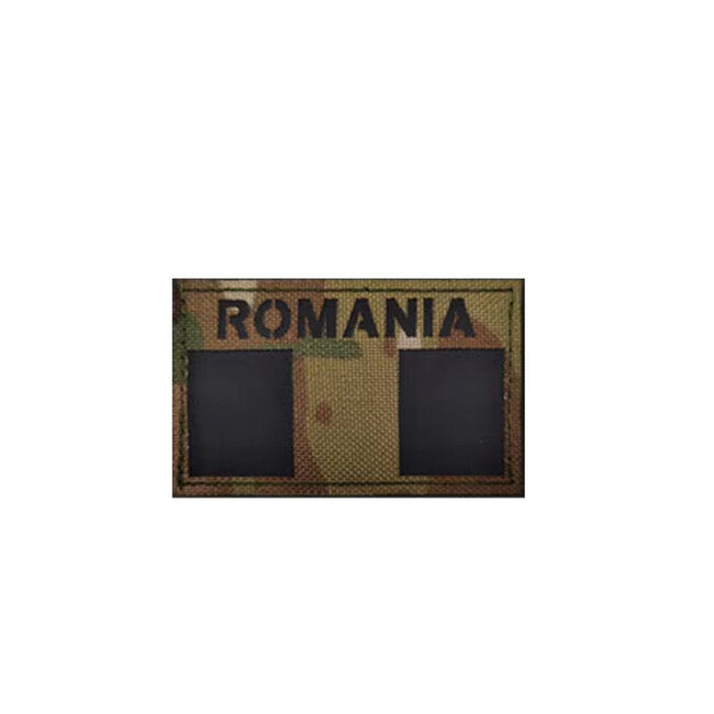 WARAGOD CP Camo emblemă cu steag de țară, România