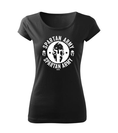 Tricouri cu mânecă scurtă cu motiv Spartan Army pentru femei