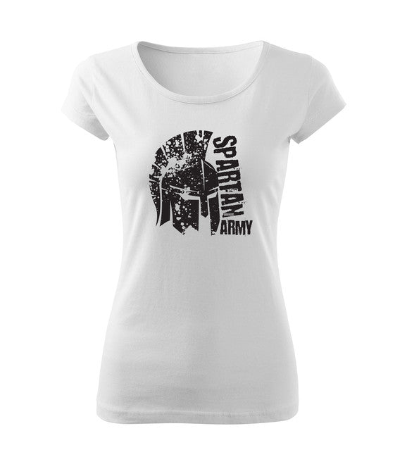 DRAGOWA tricou de damă cu mânecă scurtă León 150 g/m², alb