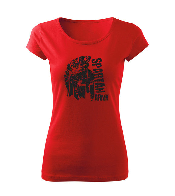DRAGOWA León tricou scurt pentru femei 150 g/m², roșu