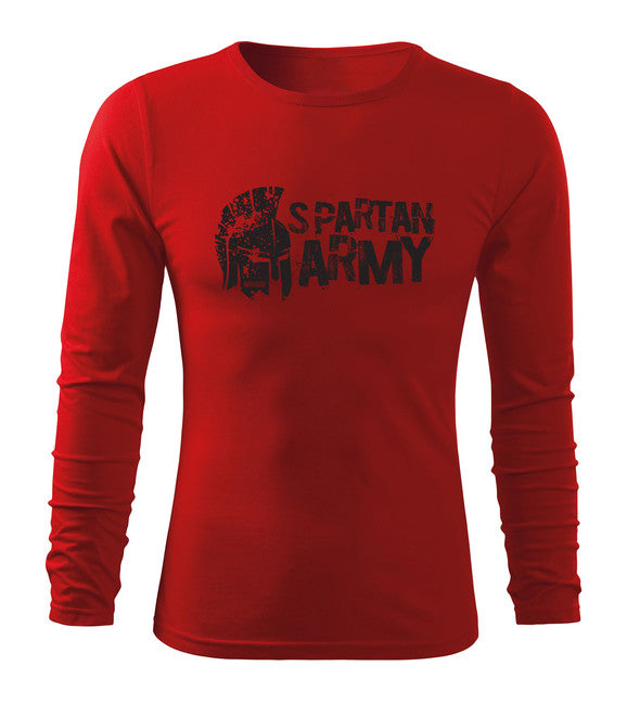 DRAGOWA Fit-T tricou cu mânecă lungă Aristón 160 g/m², roșu