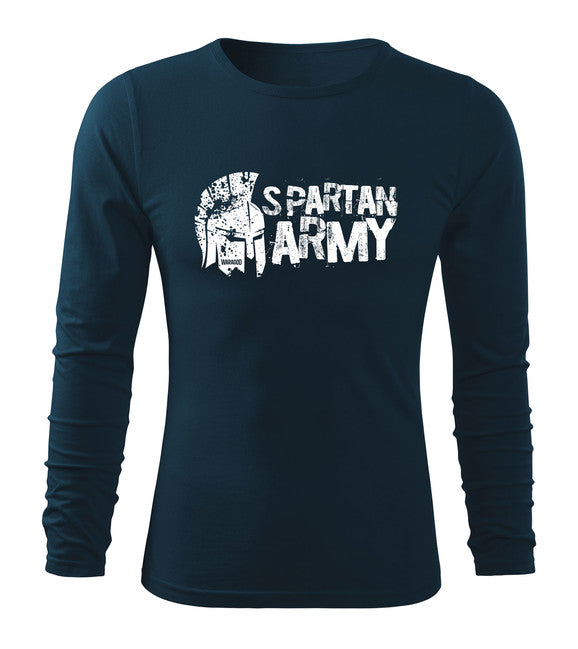 DRAGOWA Fit-T tricou cu mânecă lungă Aristón 160 g/m², bleumarin