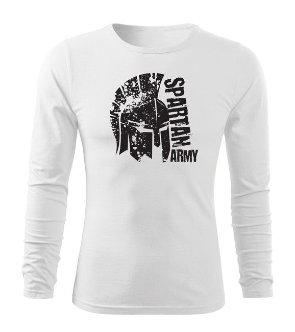 DRAGOWA Fit-T tricou cu mânecă lungă León 160 g/m², alb