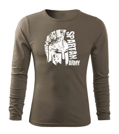 DRAGOWA Fit-T tricou cu mânecă lungă León 160 g/m², verde oliv
